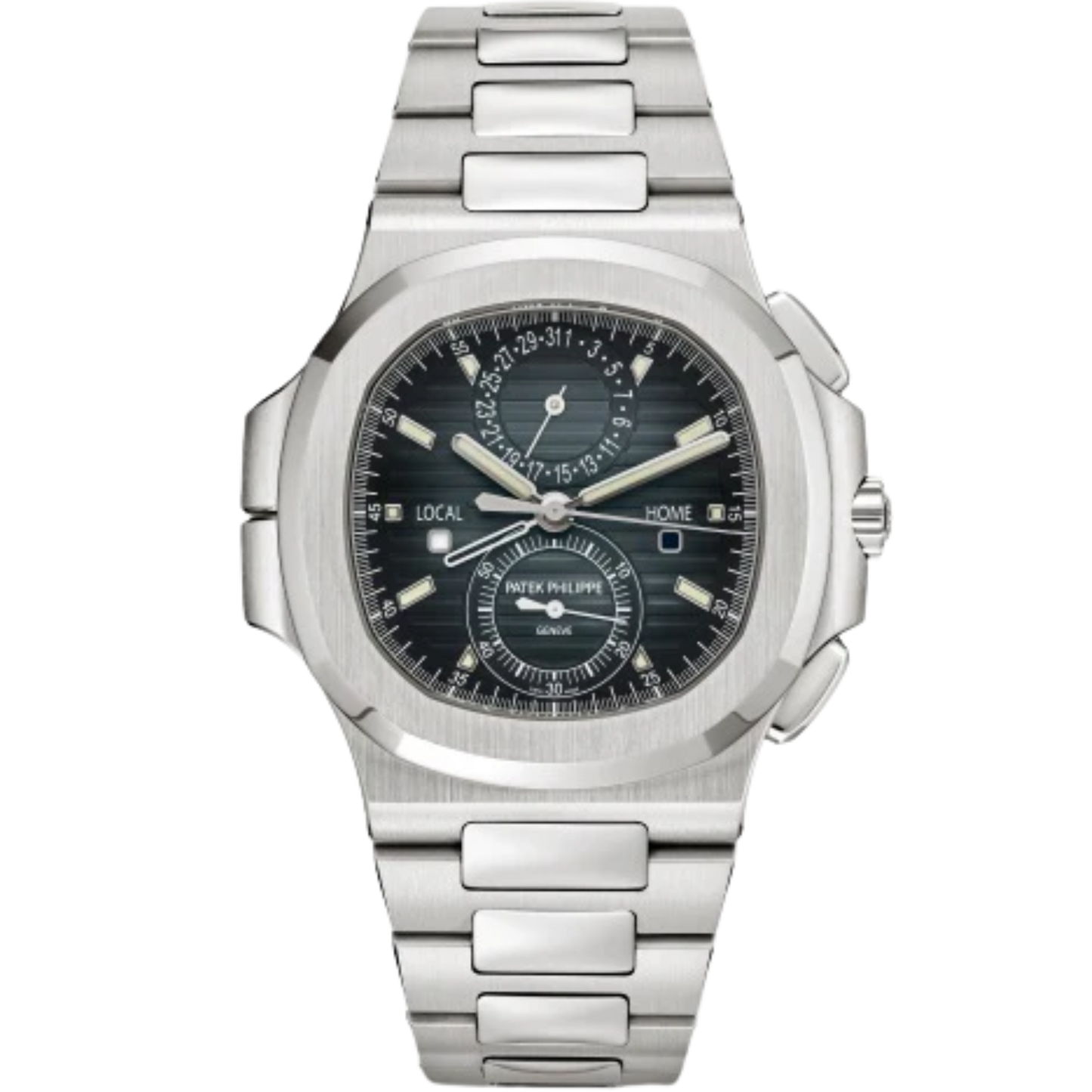 5990/1A Nautilus 40.5mm Steel Bracelet Sunburst Blue Black Gradient Rim Dial Steel Bezel