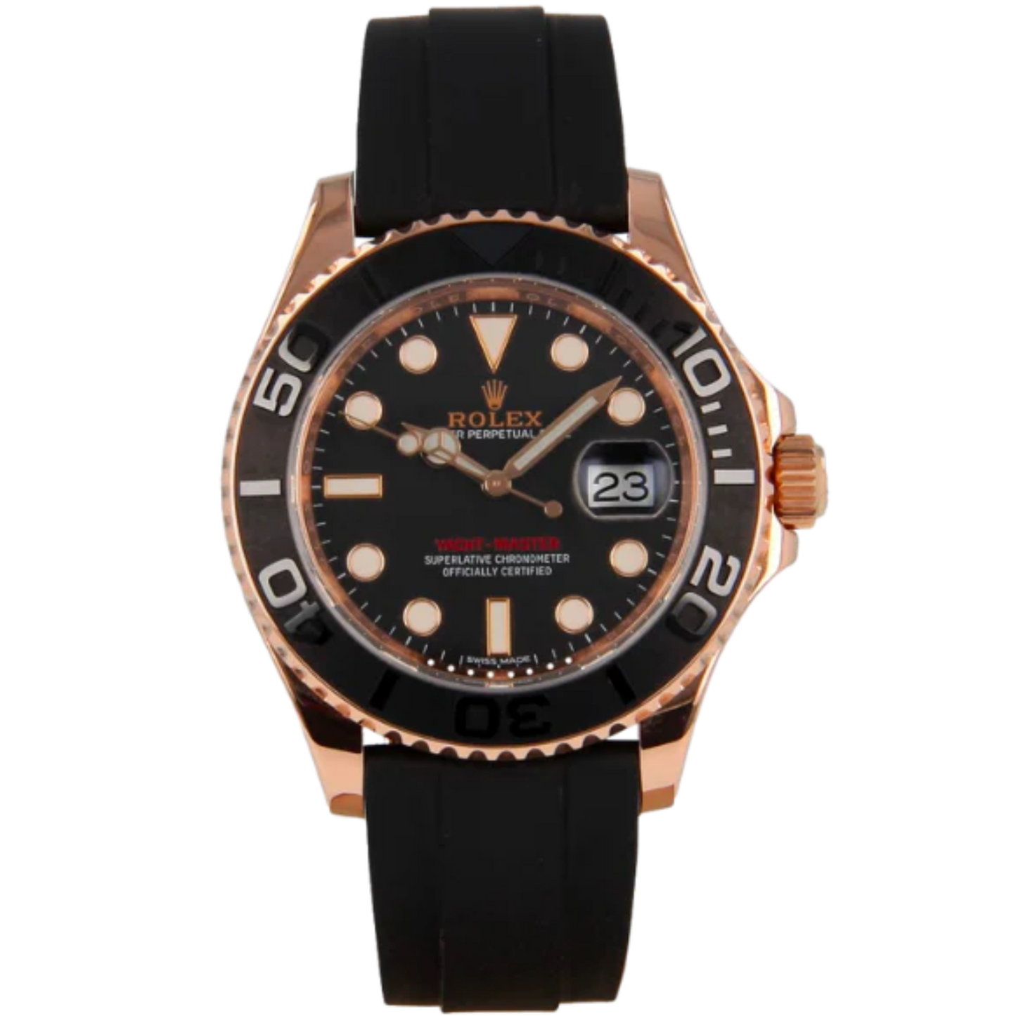 Rolex Yachtmaster Ref. 116655 Rose Gold Black Dial