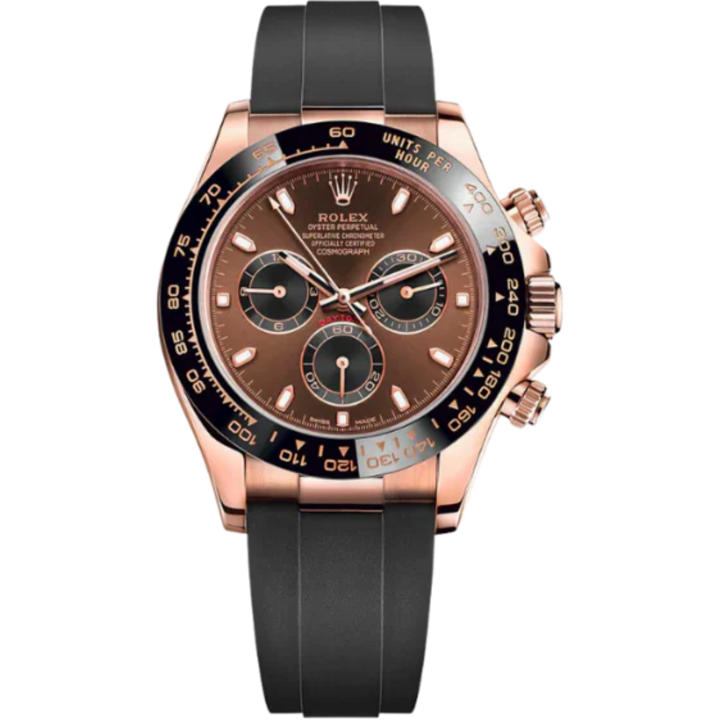 116515LN Daytona Chocolate Dial Rose Gold Oysterflex