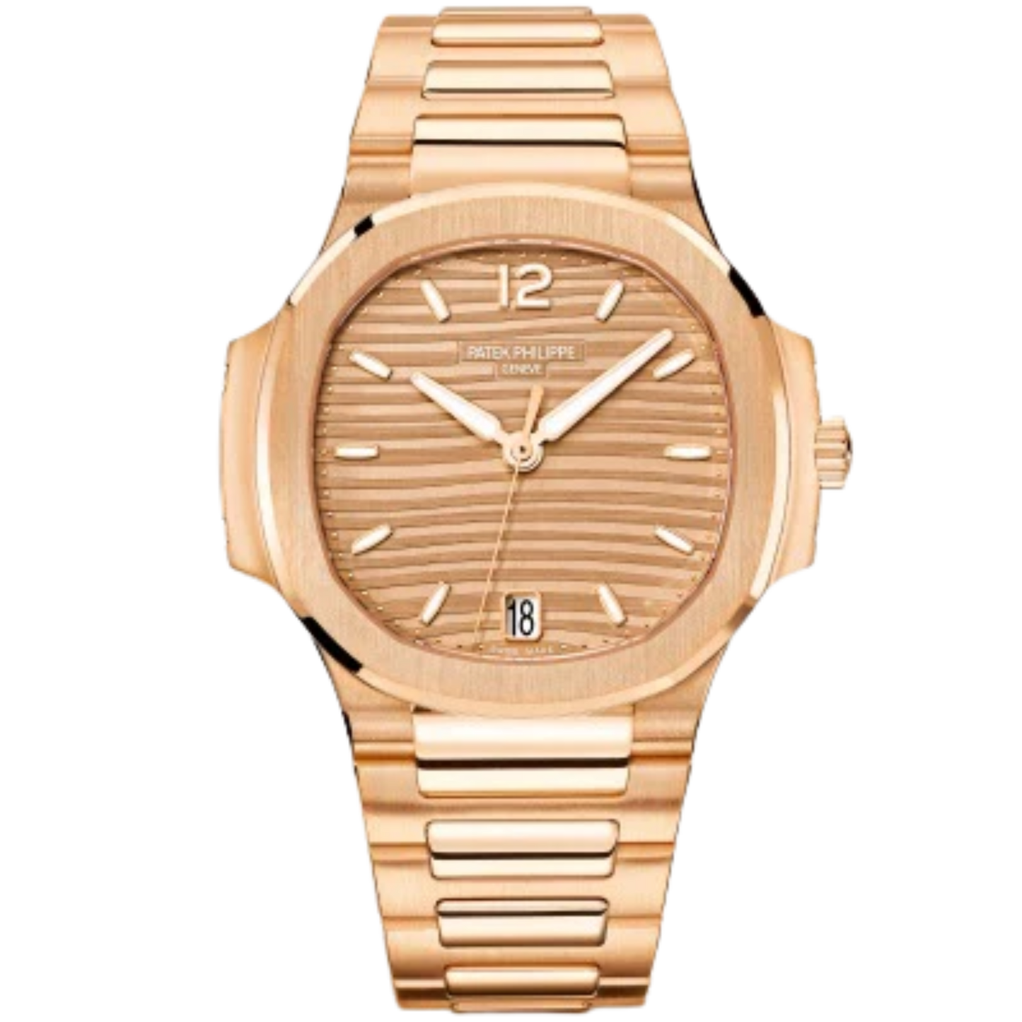 7118-1R-010 Nautilus Ladies 35.2mm Rose Gold Bracelet Golden Brown Opaline Dial Rose Gold Polished Bezel