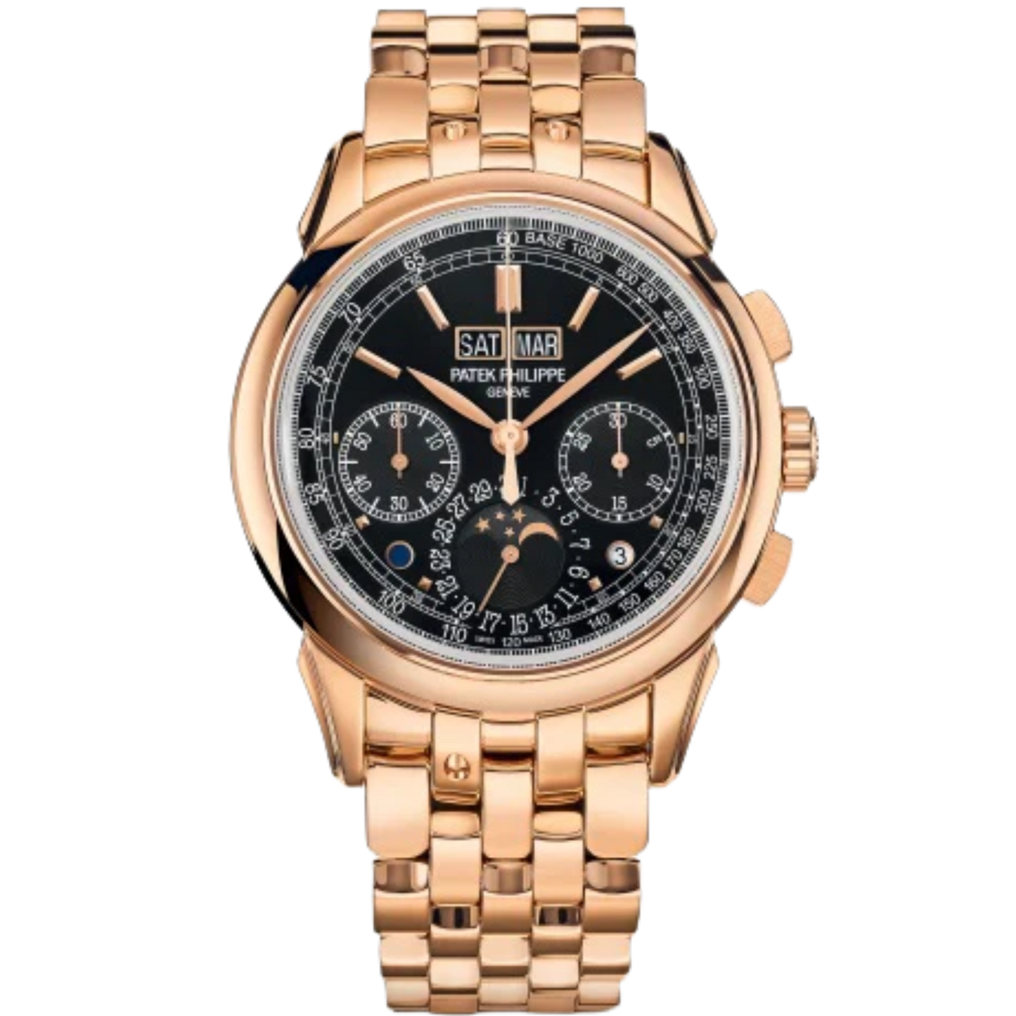 5270/1R Grand Complications 41mm Rose Gold Bracelet Ebony Black Sunburst Dial Rose Gold Bezel