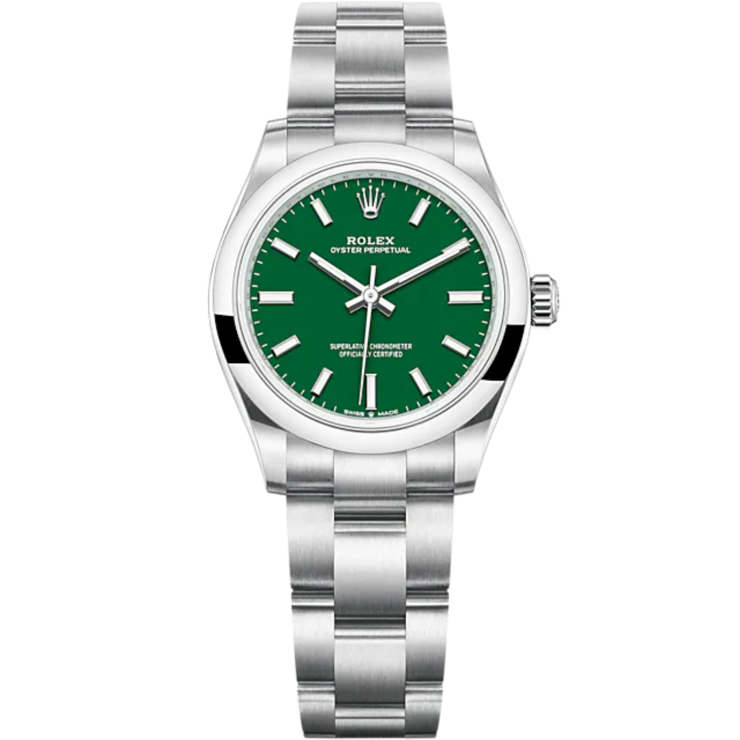 Oyster Perpetual 31 31MM Oyster Bracelet Green Dial Domed Bezel