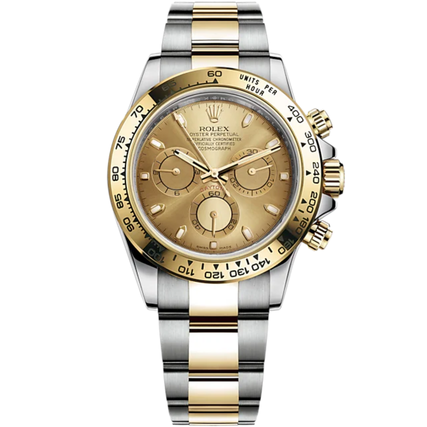 Cosmograph Daytona 40MM Oyster Bracelet Oystersteel and Yellow Gold, With a Gold Dial Yellow Gold Bezel