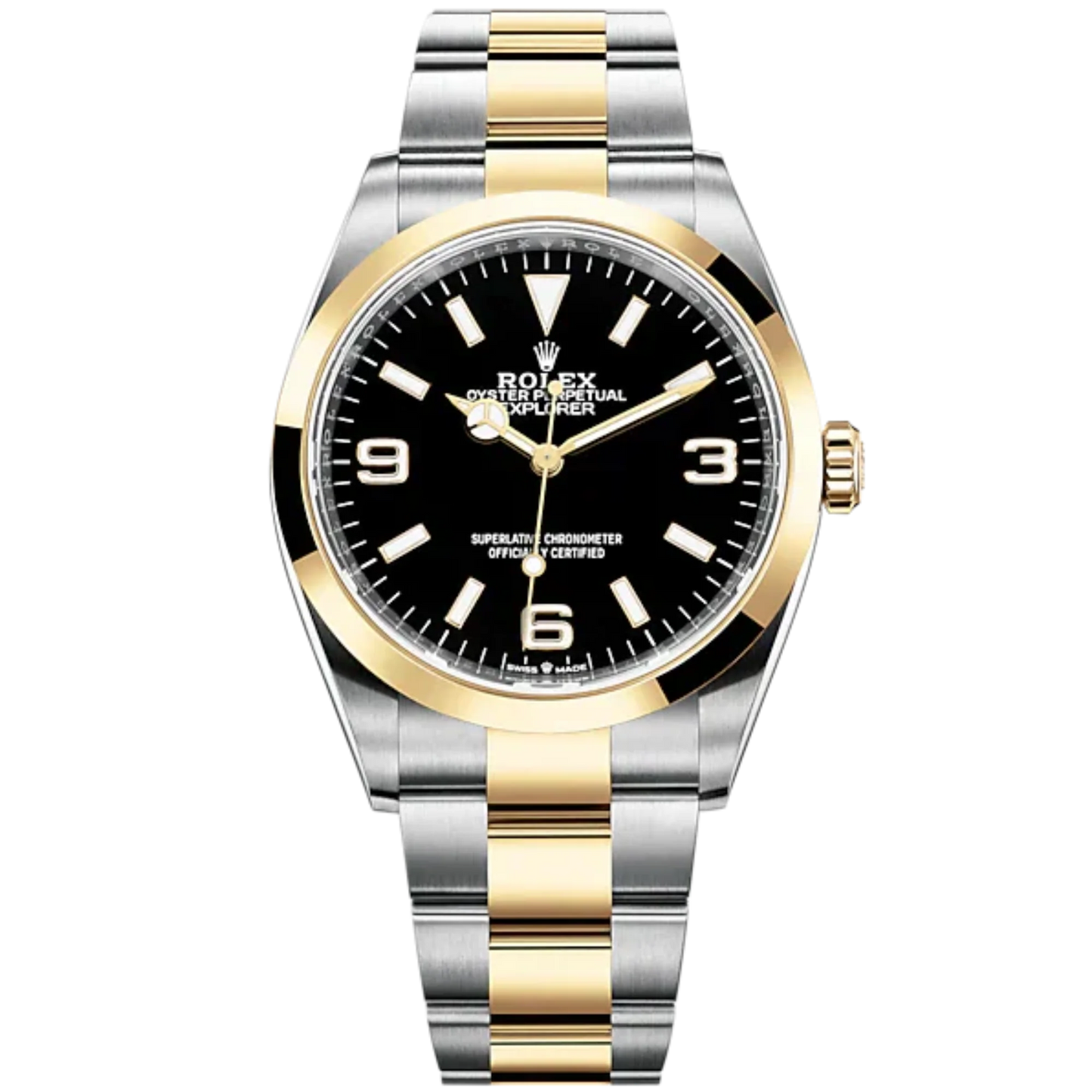 Rolex Explorer Ref. 124273 36MM YG/SS Black Dial