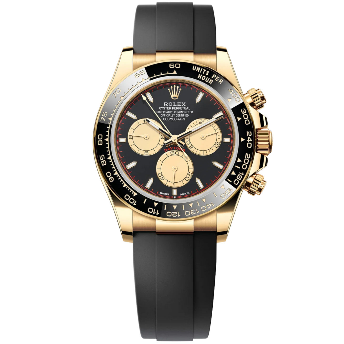 Rolex Daytona Ref. 126518LN Yellow Gold on Oysterflex Paul Newman Dial (Black Dial/Gold Subdials)