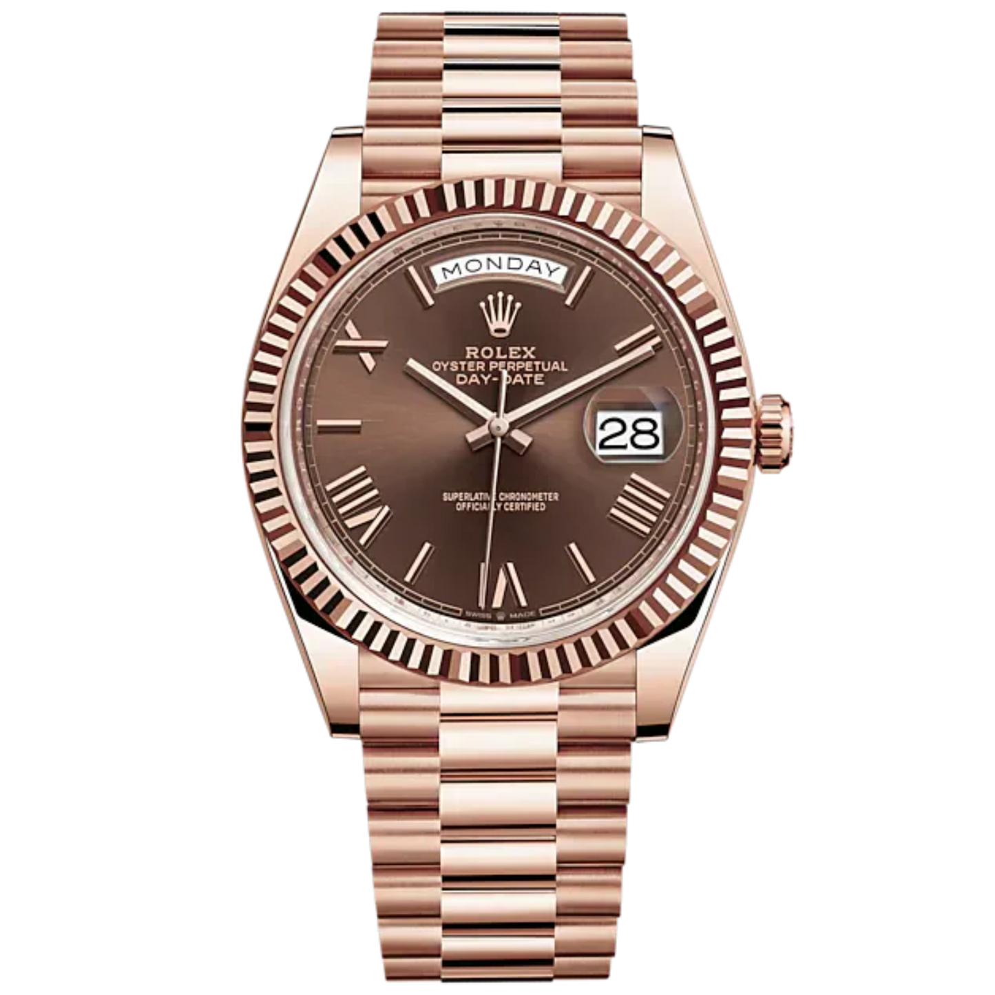 Rolex Day Date Ref. 228235 Rose Gold Chocolate Dial