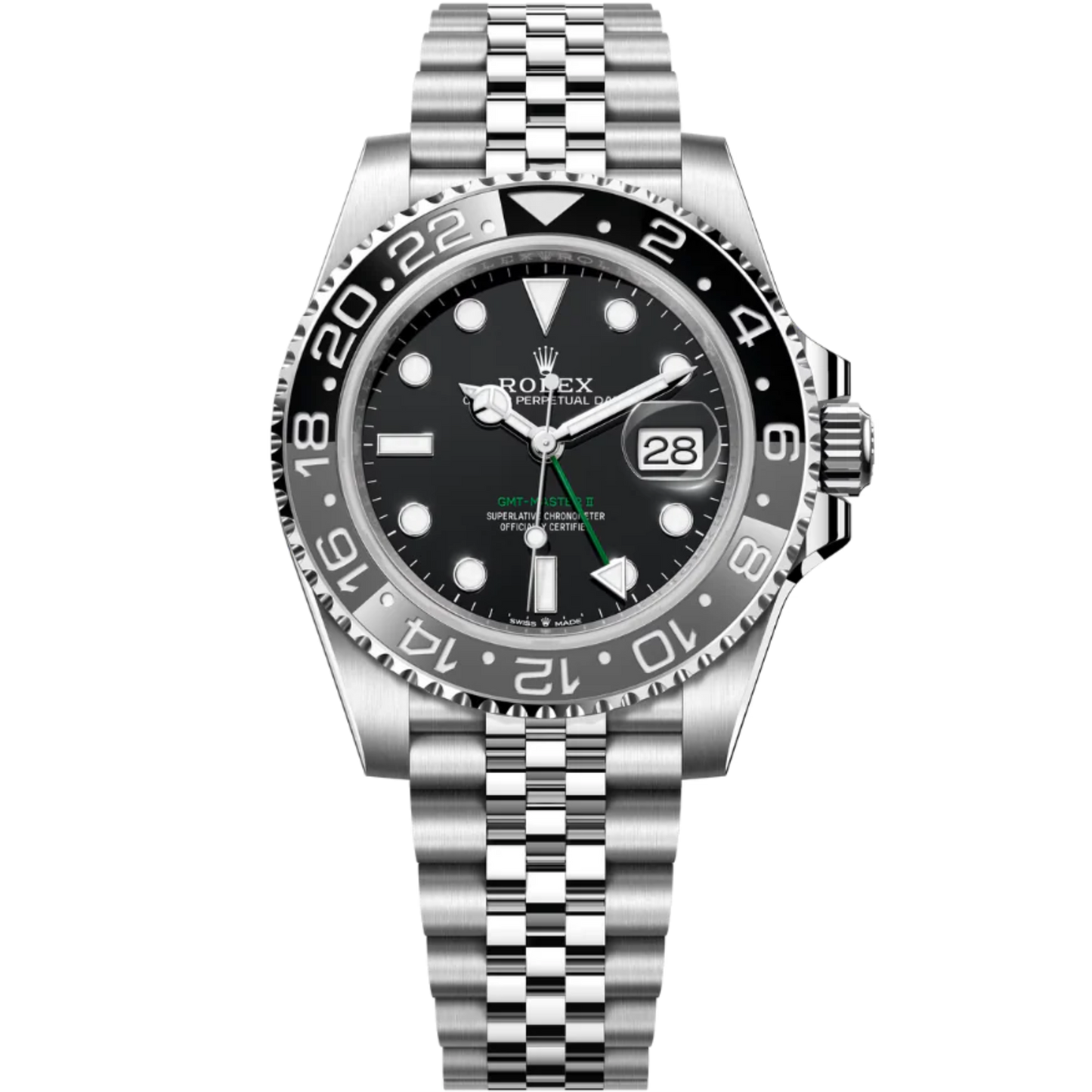 Rolex GMT MASTER-II 'Bruce Wayne" Ref. 126710GRNR in Jubilee