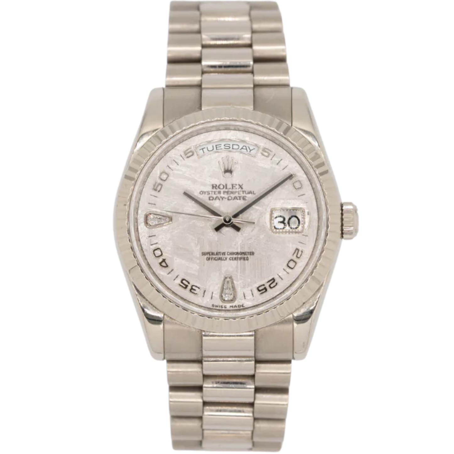 Rolex Day Date Ref. 118239 36MM White Gold presidential Meteorite Dial
