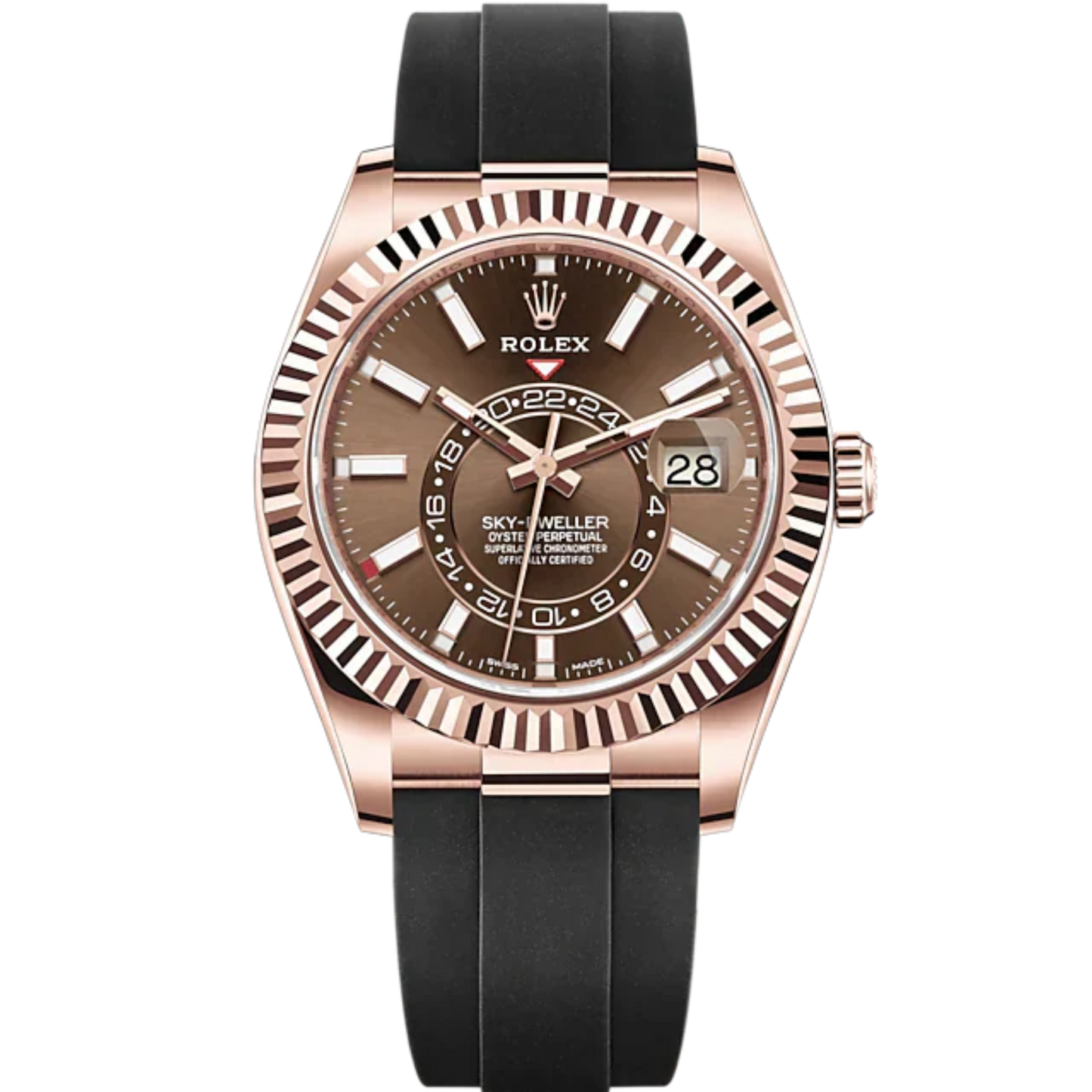 Rolex 42mm Skydweller Ref. 326235 on Oysterflex