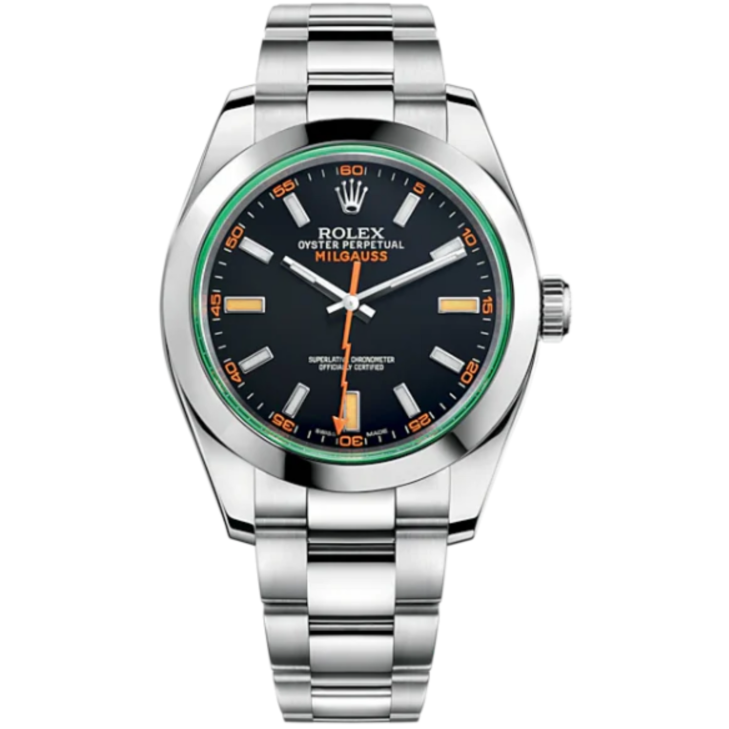 Rolex Milgauss Green Glass Ref. 116400V