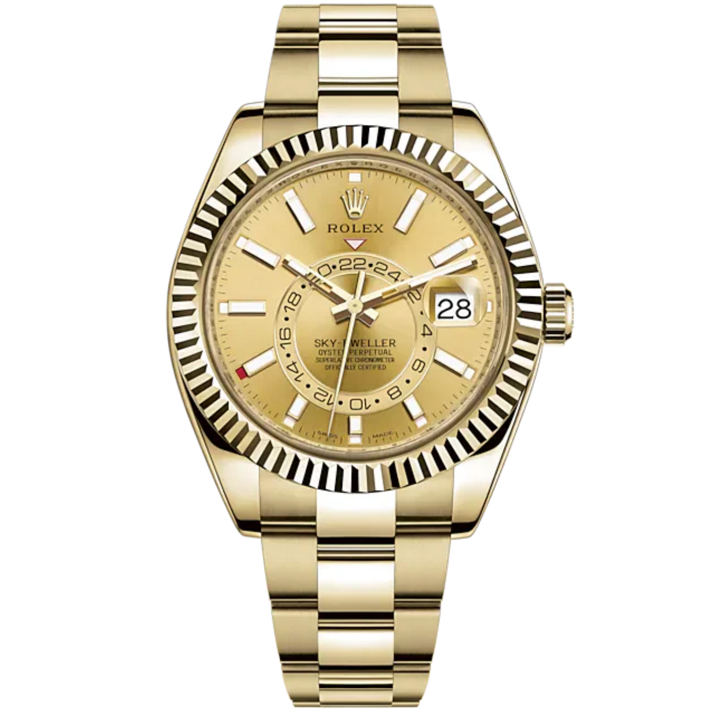 Rolex Skydweller Ref. 326938 Yellow Gold, Champagne Dial