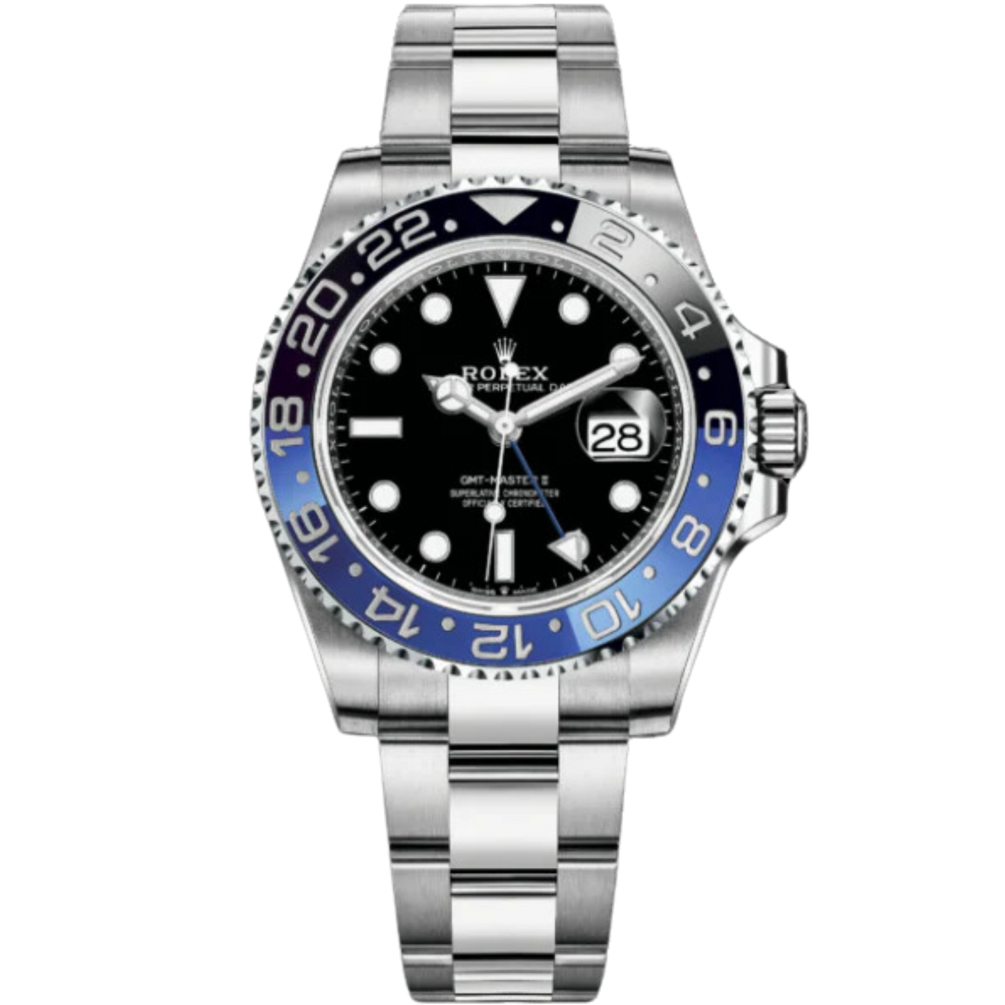 Rolex GMT Master II "Batman" Ref. 116710BLNR Black Dial & Black/Blue Bezel on Oyster