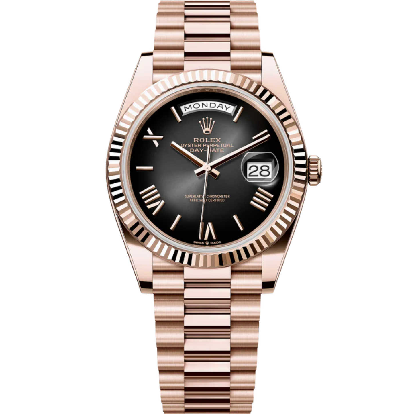 Rolex Day-Date Ref. 228235 Rose Gold Black Ombre Dial