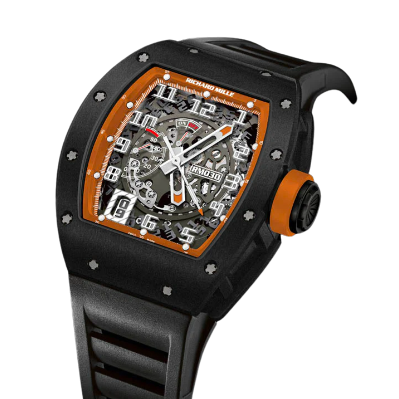 RM 030 Americas Limited Edtion Black Rubber Strap Black Carbon Nanotube Case