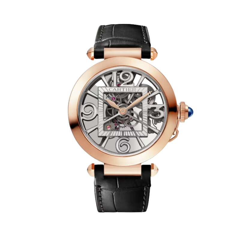 PASHA DE CARTIER SKELETON 41 MM 18K ROSE GOLD