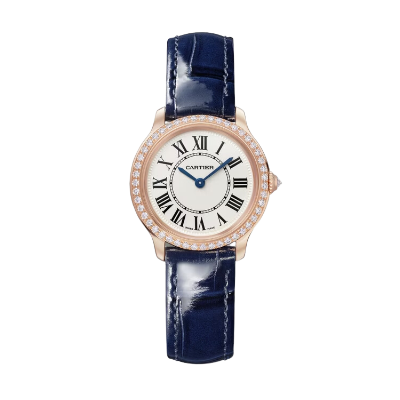 RONDE LOUIS DE CARTIER 29 MM 18K ROSE GOLD WITH SANDBLASTED BIEGE DIAL