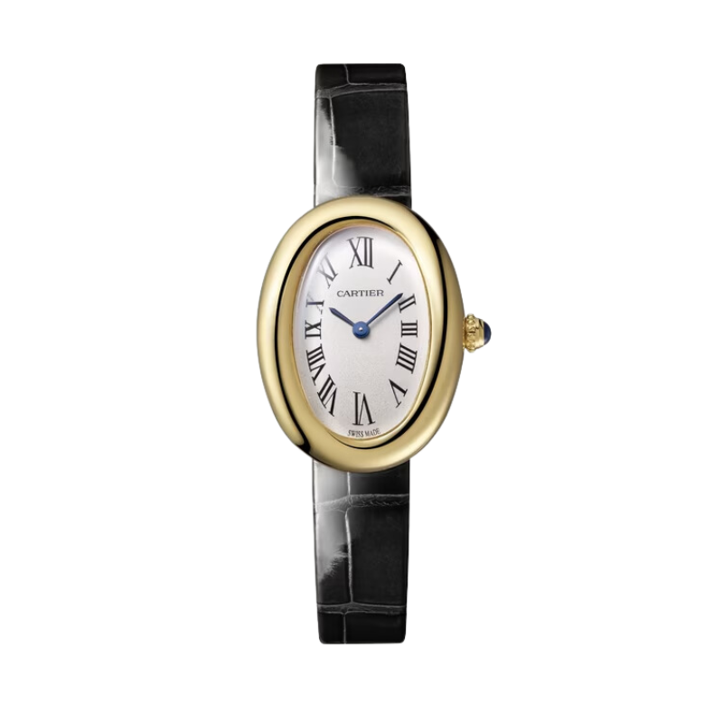 BAIGNOIRE DE CARTIER 31 MM 18K YELLOW GOLD WITH SILVER DIAL