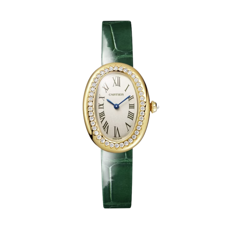BAIGNOIRE DE CARTIER 31 MM YELLOW GOLD WITH SILVER DIAL