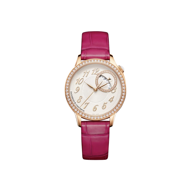 EGERIE SELF WINDING 35 MM 18K PINK GOLD WITH PLEATED MOTIF DIAL