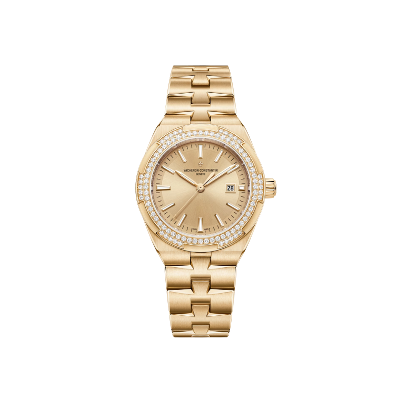 OVERSEAS SELF-WINDING 34 MM 18K PINK GOLD WITH GOLD BRASS DIAL