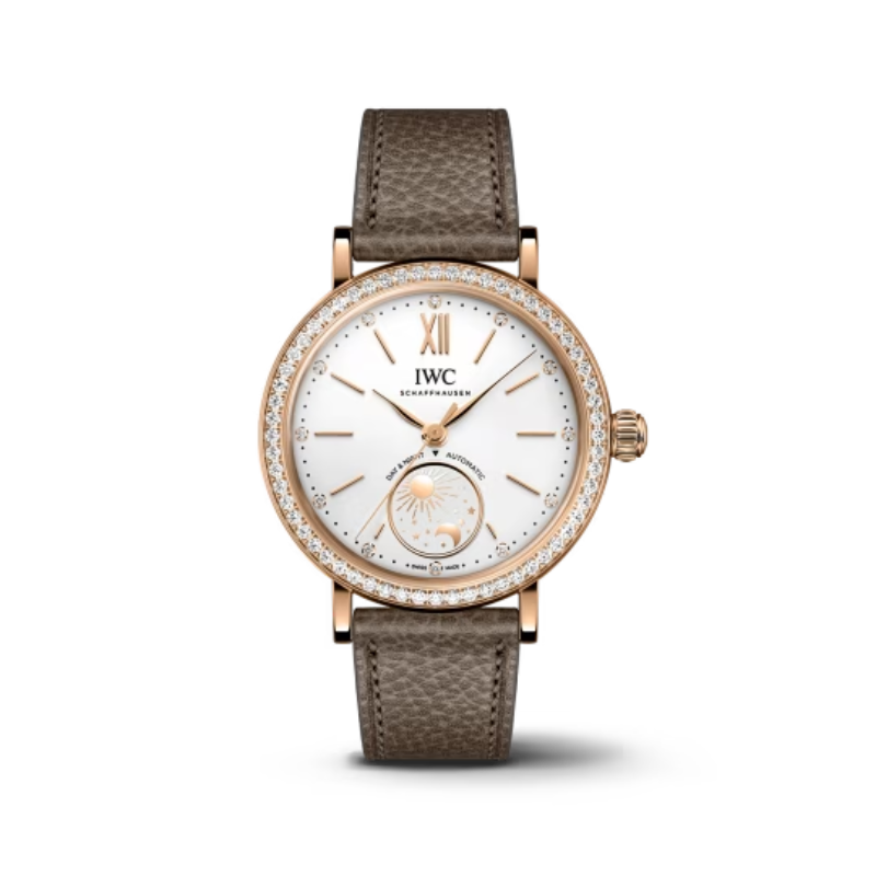 PORTOFINO AUTOMATIC DAY & NIGHT 34 MM GOLD WITH WHITE DIAL