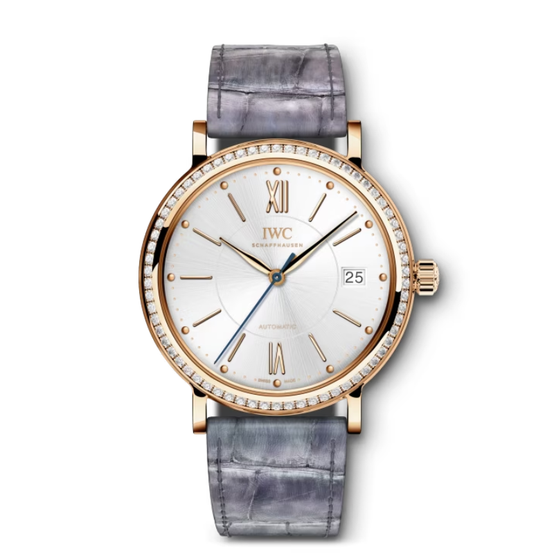 PORTOFINO AUTOMATIC 37 MM GOLD WITH SILVER DIAL
