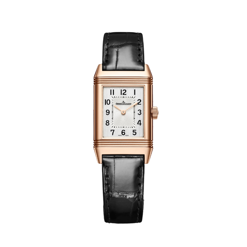 REVERSO CLASSIC MONOFACE 36 MM 18K ROSE GOLD WITH SILVER GREY DIAL