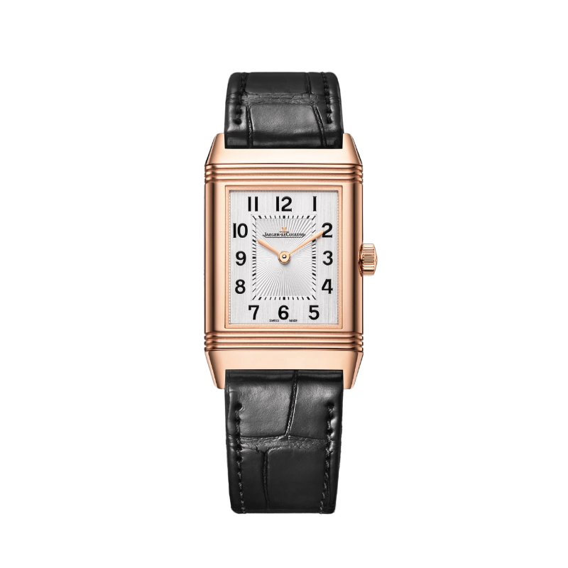 REVERSO CLASSIC MONOFACE 40 MM 18K ROSE GOLD WITH SILVER GREY DIAL