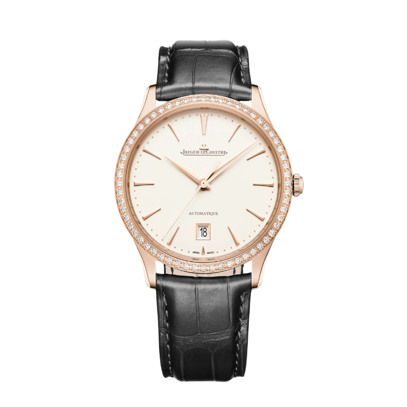 MASTER ULTRA THIN DATE 39 MM 18K ROSE GOLD WITH EGGSHELL BEIGE DIAL