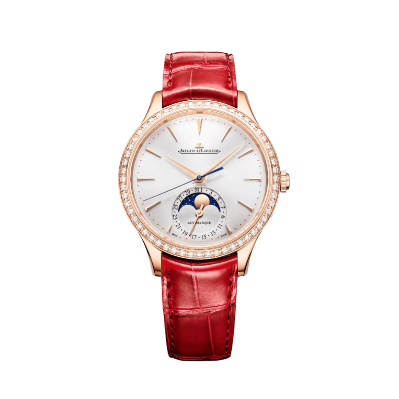 MASTER ULTRA THIN MOON 36 MM 18K ROSE GOLD WITH SILVER GREY SUNRAY BRUSH DIAL