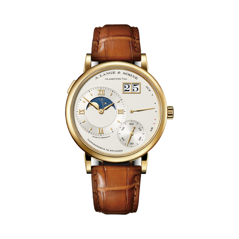 GRAND LANGE 1 MOON PHASE 139.021 41 MM 18K YELLOW GOLD WITH IVORY ARGENTE DIAL