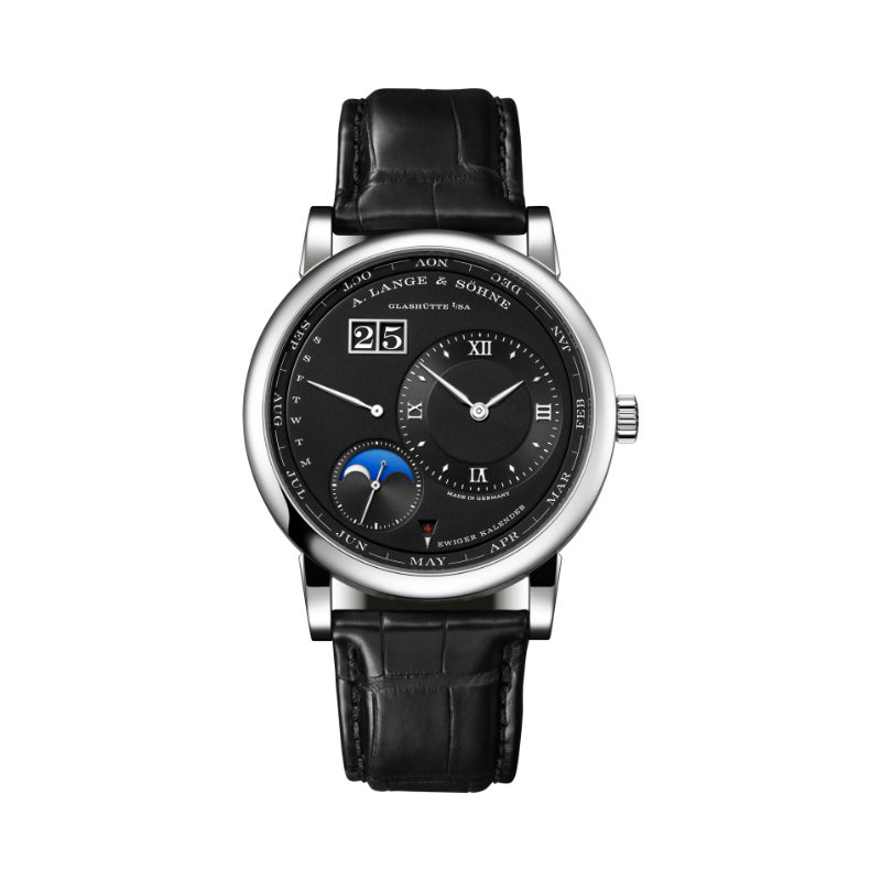 LANGE 1 PERPETUAL CALENDAR 345.036 E 42 MM 950 PLATINUM WITH BLACK DIAL