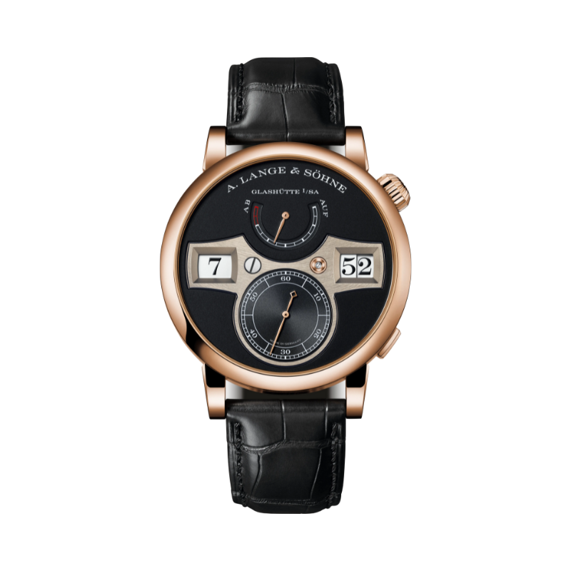 ZEITWERK 142.031 42 MM 18K ROSE GOLD WITH BLACK DIAL
