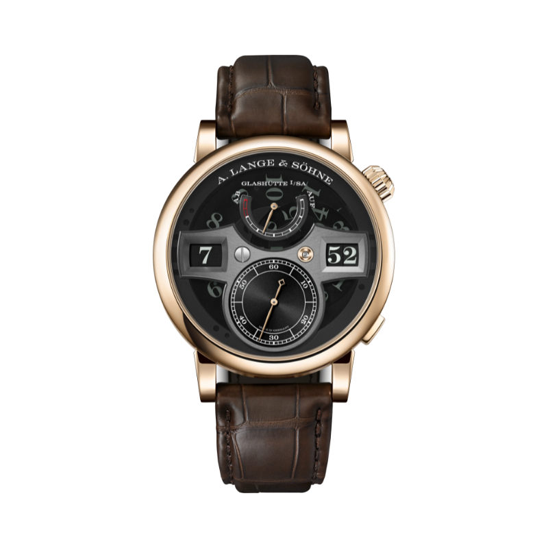 ZEITWERK HONEYGOLD “Lumen” 142.055 42 MM 18K HONEYGOLD WITH BLACK DIAL