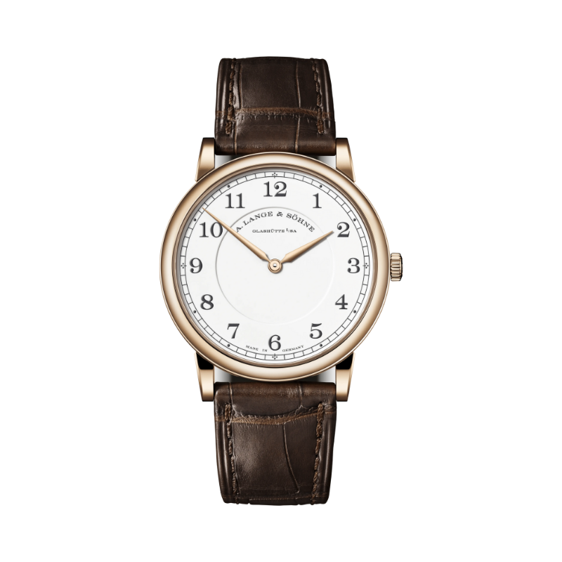 1815 THIN “Homage to F. A. Lange” 239.050 38 MM 18K HONEYGOLD WITH WHITE DIAL