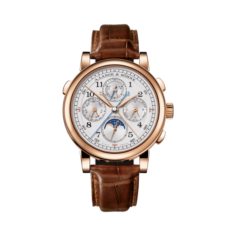 1815 RATTRAPANTE PERPETUAL CALENDAR 421.032FE 42 MM 18K ROSE GOLD WITH ARGENTE DIAL