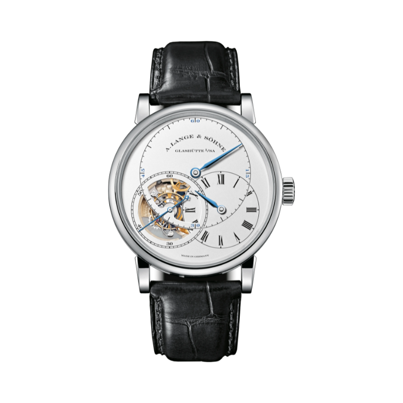 RICHARD LANGE TOURBILLON "Pour le Mérite" 760.026F 42 MM 18K WHITE GOLD WITH ARGENTE DIAL