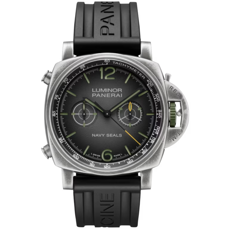 LUMINOR CHRONO NAVY SEALS PAM01409 44 MM STAINLESS STEEL WITH DARK GREY DIAL