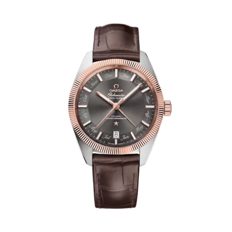 CONSTELLATION GLOBEMASTER 41 MM STAINLESS STEEL - SEDNA™ GOLD WITH GREY DIAL