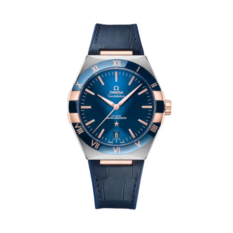CONSTELLATION 41 MM STAINLESS STEEL - SEDNA™ GOLD WITH BLUE DIAL
