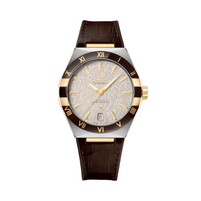 CONSTELLATION 41 MM STAINLESS STEEL - YELLOW GOLD WITH GREY DIAL