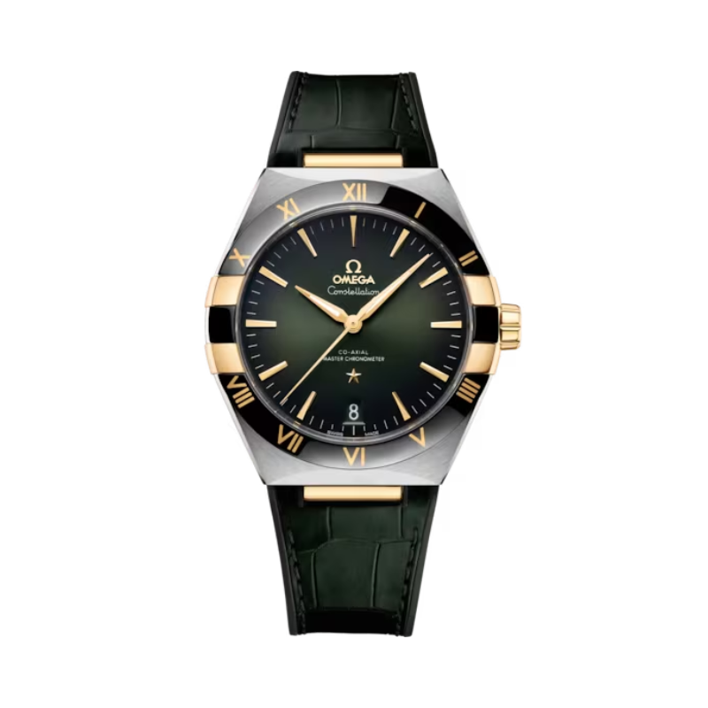 CONSTELLATION 41 MM STAINLESS STEEL - YELLOW GOLD WITH GREEN DIAL