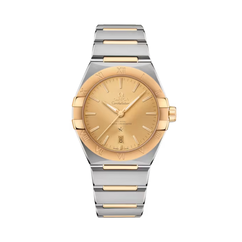 CONSTELLATION 39 MM STAINLESS STEEL - YELLOW GOLD WITH YELLOW DIAL