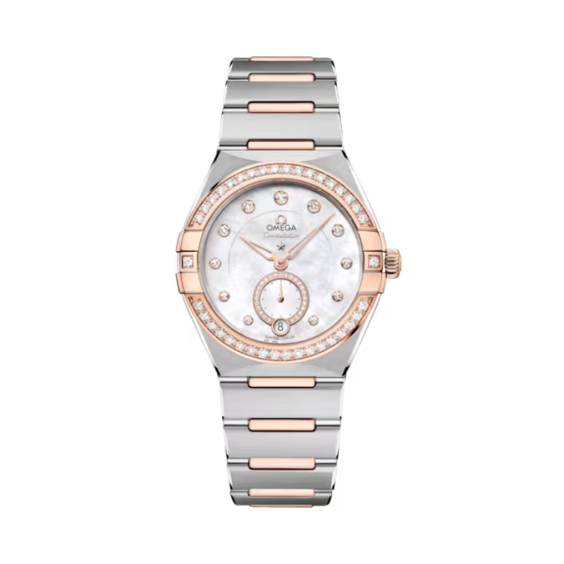CONSTELLATION 34 MM STAINLESS STEEL - SEDNA™ GOLD WITH MOTHER OF PEARL DIAL