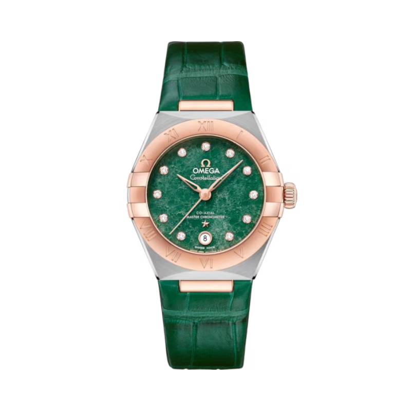 CONSTELLATION 29 MM STAINLESS STEEL - SEDNA™ GOLD WITH GREEN DIAL