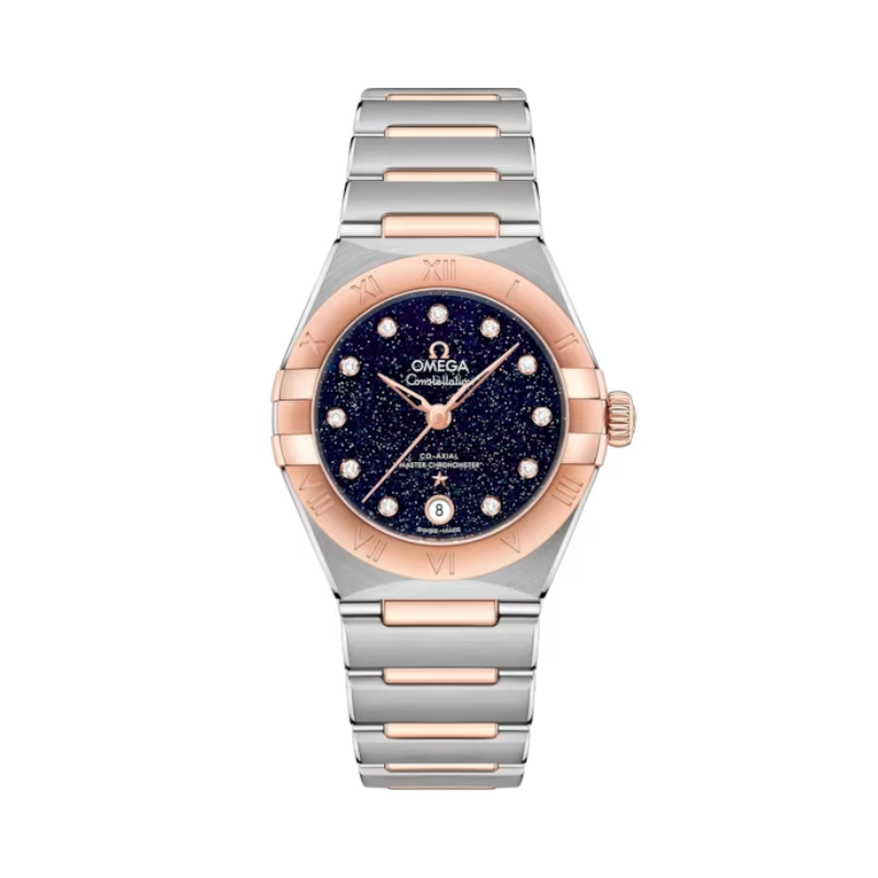 CONSTELLATION 29 MM STAINLESS STEEL - SEDNA™ GOLD WITH BLUE DIAL