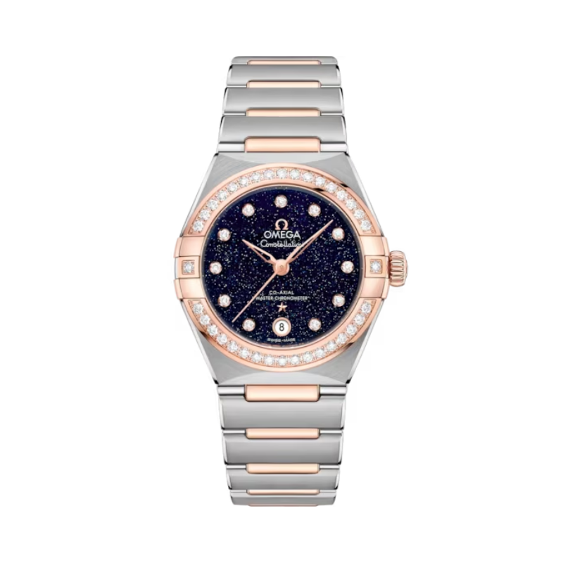 CONSTELLATION 29 MM STAINLESS STEEL - SEDNA™ GOLD WITH BLUE DIAL