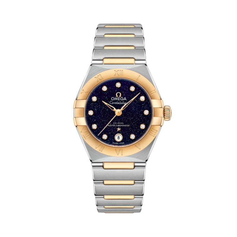 CONSTELLATION 29 MM STAINLESS STEEL - YELOW GOLD WITH BLUE DIAL