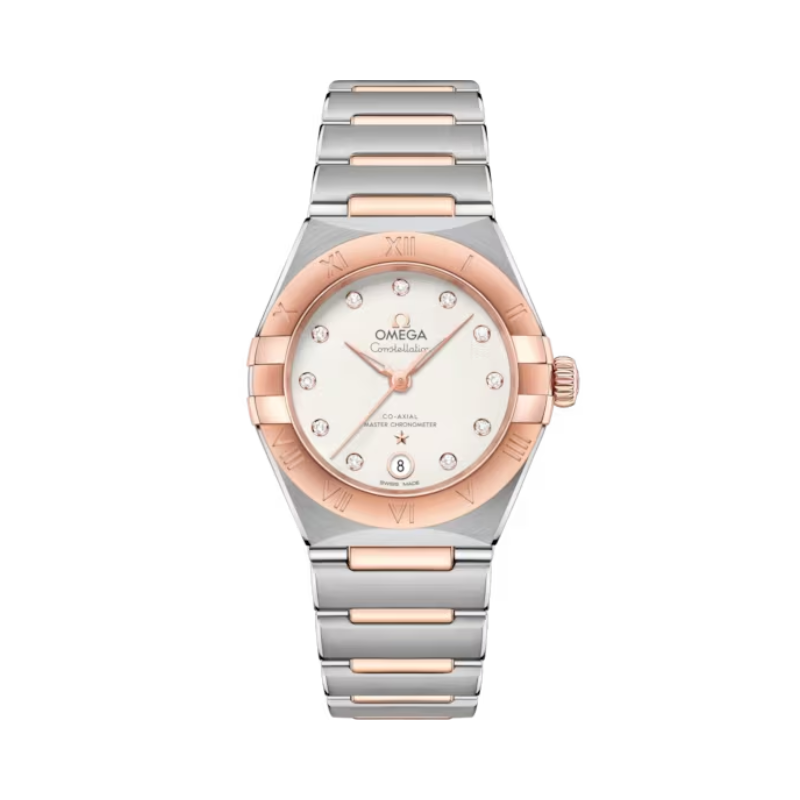 CONSTELLATION 29 MM STAINLESS STEEL - SEDNA™ GOLD WITH SILVER DIAL