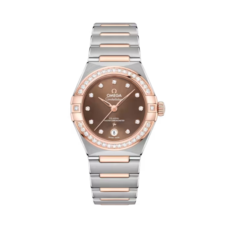 CONSTELLATION 29 MM STAINLESS STEEL - SEDNA™ GOLD WITH BROWN DIAL